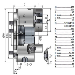 Схема патрона CBH10-3JA8